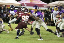 The FD Friars and GW Geckos put on a defense show in the Championship game with FD getting the slight edge with the only touchdown of the night. (photo courtesy of Joseph Cruz)