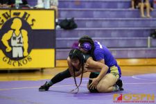 The GW Geckos fought off a tough Southern Dolphins wrestling team in the Week 4 meet.(Photo by Bout It Productions )