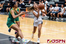 Tiyan Titan Kieurstyn Camacho locks in on the basket for a shot in the fourth quarter. (Photo by Michael Blas)