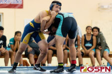 The Southern Dolphins and Guam High Panthers hit the mats in IIAAG High School Wrestling Saturday morning at Okkodo High School. (Photo by Michael Blas)