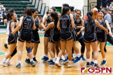 The St. Paul Warriors wrapped up the 2019 IIAAG Girls Basketball Season with a 57-48 victory over the Okkodo Bulldogs. The Warriors reeled in their third straight title. (Photo by Michael Blas)