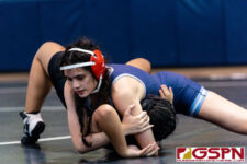 The FD Friars and Academy Cougars faced off against the Simon Sanchez Sharks in week six of the IIAAG High School Wrestling season. (Photo by Michael Blas)