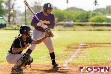 GW Gecko MJ Babauta keeps his composure at bat. (Photo by Michael Blas)