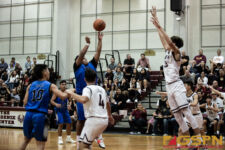 St. Paul Warriors Mack D. looks to get it over FD Friars Matthew Fegurgur ( photo by Bout It Productions )