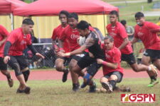 The Sanchez Sharks bounced back in a big way, blanking the Tiyan Titans. (photo by Robert Balajadia)