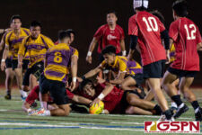 The FD Friars defeat the GW Geckos 35-5 in a Rugby Championship rematch Wednesday evening at Guam High School. (Photo by Michael Blas)