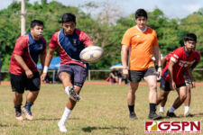 The Okkodo Bulldogs and Southern Dolphins kicked off Saturday afternoon's ISA Boys Rugby matches at GW Field. (Photo by Michael Blas)