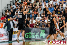 New Zealand's Tohi Smith-Miner takes a deep three point shot off the screen. New Zealand defeated Guam 113-94 in the FIBA Asia Cup 2021 Qualifiers match. (Photo by Michael Blas)