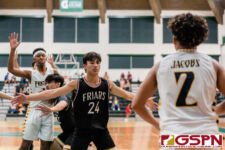 The FD Friars completed their triple crown season, winning the Guam National Varsity Boys High School Basketball Championships with a 69-44 victory over the Guam High Panthers. (Photo by Michael Blas)