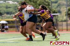 The ND Royals defeated the GW Geckos after a 10-all tie through both sudden-death overtime periods. The ND Royals were awarded the win having scored the games first try to become the 2020 GRFU/ISA High School Girls Rugby Champions. (Photo by Michael Blas)