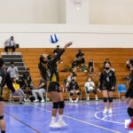 The Tiyan High Titans JV Team head down south to the Southern High Dolphins JV Team territory to compete in the ISA Girls Volleyball matchup. Photo by Bout It Productions.