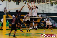 The JFK Islanders start of strong with their first win of the season, defeating the Sanchez Sharks in the 4th set. (Photo by Michael Blas)