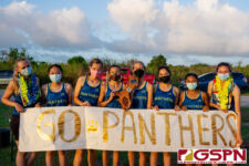 The Guam High Panthers are crowned the 2021 IIAAG Girls Cross Country Champions. (Photo by Michael Blas)