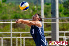 The IIAAG Girls Beach Volleyball Tournament is underway at GFA as the Guam High Panthers faced off against the Harvest Eagles. (Photo by Michael Blas)