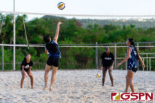 The IIAAG Girls Beach Volleyball Tournament is underway at GFA as the Guam High Panthers faced off against the Harvest Eagles. (Photo by Michael Blas)