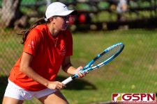 The St. John's Knights faced off against the Academy Cougars Tuesday afternoon at Tamuning Courts in IIAAG Tennis. (Photo by Michael Blas)