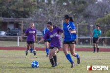 GW Gecko Nacianceno battles for ball control against Okkodo Bulldog Candi Cura. ( Photo by Bout It Productions )