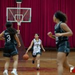 Team Elite Ronofe Ollet takes the ball down court against Team Supreme. (photo by Bout It Productions)