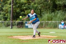 Southern Kass Sanchez starts the first inning at the mound. (Photo by Michael Blas)
