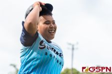 Mish Ferejan celebrates after scoring. (Photo by Michael Blas)