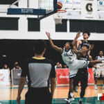 Team Guam's Christopher Conner gets in the paint for the layup against Team Chinese Taipei. (photo by Bout It Productions)