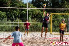 The FD Friars played an nter-school IIAAG Boys Beach Volleyball match up between Team 1 & 3 while also facing the Guam High Panthers in Team 2. (Photo by Michael Blas)