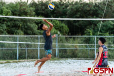 The IIAAG Boys Beach Volleyball Tournament is in full effect as teams of two face off for a spot in the finals. (Photo by Michael Blas)
