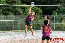 The IIAAG Boys Beach Volleyball Tournament is in full effect as teams of two face off for a spot in the finals. (Photo by Michael Blas)