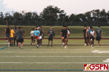 Guam's High School Athletes show out for the 2021 College Showcase Combine and Recruitment seminar with Coach Bob Harmon. (Photo by Michael Blas)