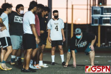 Guam's High School Athletes show out for the 2021 College Showcase Combine and Recruitment seminar with Coach Bob Harmon. (Photo by Michael Blas)