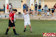 HCA Eagle Levi Buckwalter celebrates after scoring his second goal of the day. (Photo by Michael Blas
