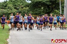 The GW Geckos defend their home turf against the GAA Angels on a Tuesday afternoon ISA Cross Country Meet. (Photo by Michael Blas)