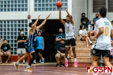 Day six of pool play in the GSPN Preseason Boys Basketball Tournament continues as the SPCS Warriors faced off against the JFK Islanders. (Photo by Michael Blas)