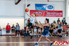 The final day of pool play at the GUARNG GSPN Preseason Boys Basketball Tournament comes to a close as the SPCS Warriors battled the SSHS Sharks. (Photo by Michael Blas)