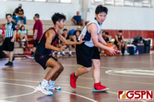The final day of pool play at the GUARNG GSPN Preseason Boys Basketball Tournament comes to a close as the SJS Knights faced off against the FD Friars. (Photo by Michael Blas)