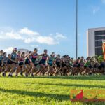 Runners came out blazing in the 2018 IIAAG All-Island Cross Country Championships earlier this afternoon at the JFK Upper Tumon course. (Photo by Michael Blas)
