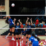 High school girls volleyball teams showed out today at St. John's to compete in Dr. Sheih's Preseason Volleyball Tournament. (Photo by Michael Blas)