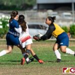 The Guam High Panthers and the St. John's Knights displayed high level defense in their 0-0 IIAAG Girls High School Soccer matchup late Tuesday afternoon on April 16, 2019. (Photo by Michael Blas)