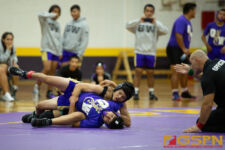 The GW Geckos fought off a tough Southern Dolphins wrestling team in the Week 4 meet. (Photo by Bout It Productions )