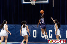 Okkodo Bulldog Amaya Fontanilla scores on a fast break in the second quarter. (Photo by Michael Blas)