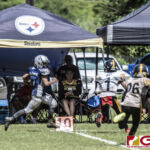 Southern Cowboys Bobby Junior Taisipic takes the kickoff return down the sidelines. (photo by Bout It Productions)