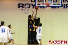 Guam High Panther Tobias Eckles scores two points off a layup on a fast break. (Photo by Michael Blas)