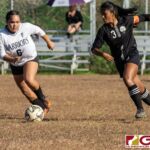 The St. Paul Warriors defeated the home team Tiyan Titans 3-1 in their IIAAG Girls HS Soccer game on Tuesday, April 30, 2019. (Photo by Michael Blas)