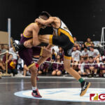 FD Friars Caleb Laserna defeated Tiyan Titans Xander Duenas to get gold in the 113 pound division. (Photo by Michael Blas)