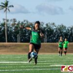 JFK Islanders Belle Itliong-Cruz capitalizes on a through ball to get into Panther territory. (Photo by Michael Blas)