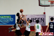 The JFK Islanders made a 4th quarter comeback to defeat the Harvest Eagles 58-51 to remain undefeated in the 2020 GSPN Preseason Boys Basketball Tournament presented by Guam Army National Guard. (Photo by Michael Blas)