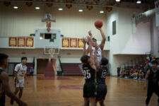 The FD Friars defeated the JFK Islanders to advance to the ISA Boys Basketball Finals Wednesday evening. (photo by Raine Delos Reyes)