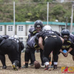 The Sindalu Raiders and SB Saints hit the gridiron in the opening week of the 2019 GWFTL Season. (photo by Bout It Productions)