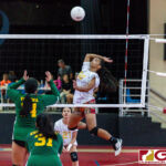 The JFK Islanders defeated the GW Geckos in straight sets to become the 20th Annual Dr. Sheih's Girls Preseason Volleyball Tournament Champions. (Photo by Michael Blas)