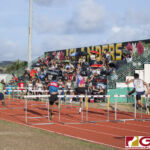 This Friday's IIAAG Track & Field Meet moves to the ocean scenery of J.F.K High. The sweltering heat was on but the fans and athletes still put on a show. (photo by Bout It Productions)